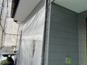 外壁の中塗り　施工後