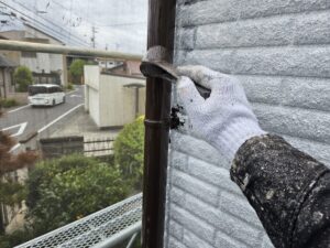 愛知県安城市H様　雨樋上塗り