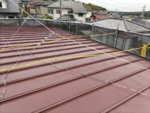 愛知県知多郡阿久比町O様　中塗り施工後