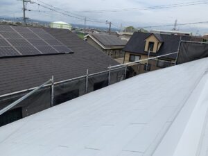 愛知県安城市K様邸　屋根上塗り施工後