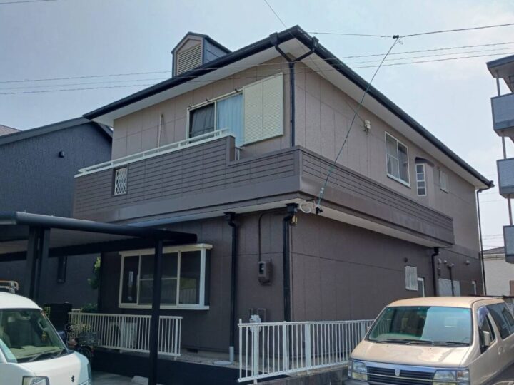 ベージュとブラウンのツートンにイメチェン！　ナチュラルで温かい印象に🧸　｜愛知県知立市　M様邸｜愛知県安城市、西尾市の塗り替え屋本舗　1103