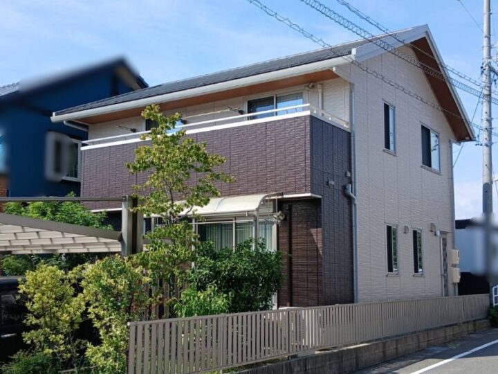 既存色塗装でイメージはそのまま新築時の色合いと艶がよみがえり美観アップです✨愛知県西尾市I様邸｜愛知県西尾市・安城市の塗り替え屋本舗　1126