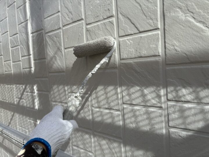 外壁塗装の上塗り