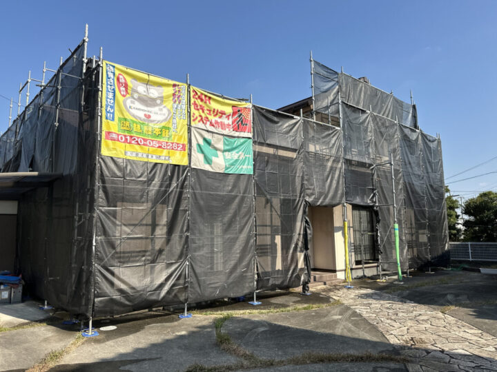 足場架設・養生ネット設置