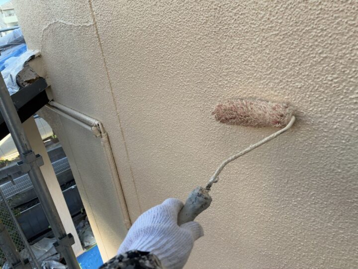 外壁塗装の上塗り