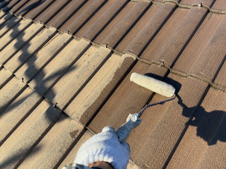 屋根 下塗り