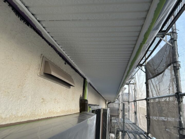 軒天塗装 完成✨