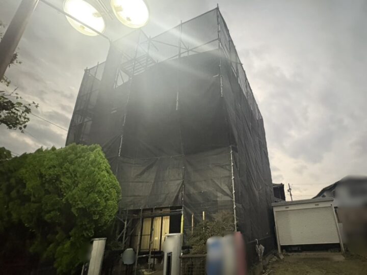 足場架設・養生ネット設置