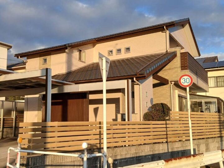 施工前のカラーで高耐久塗装🌟デザイン部分はクリヤーで保護! |愛知県安城市 Y様邸|塗り替え屋本舗 1151