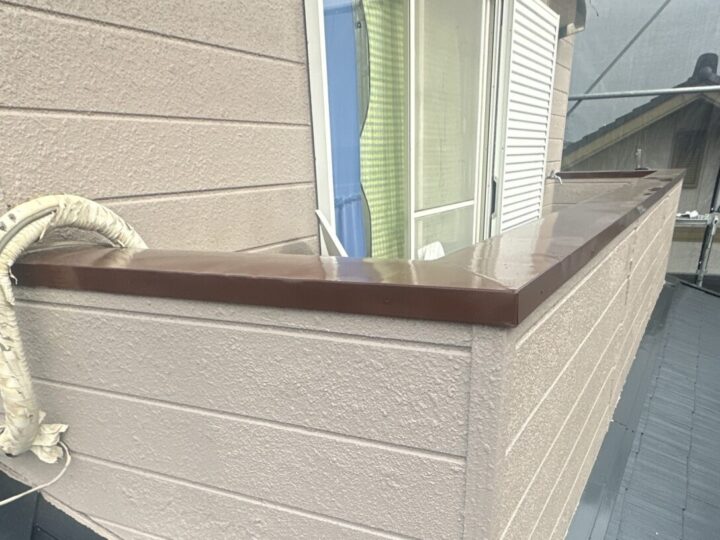 ベランダ笠木 完成✨