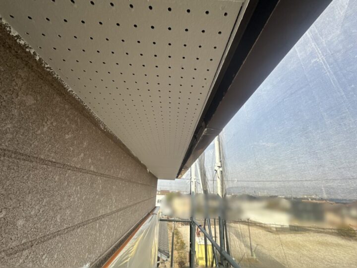 軒天塗装 完成✨