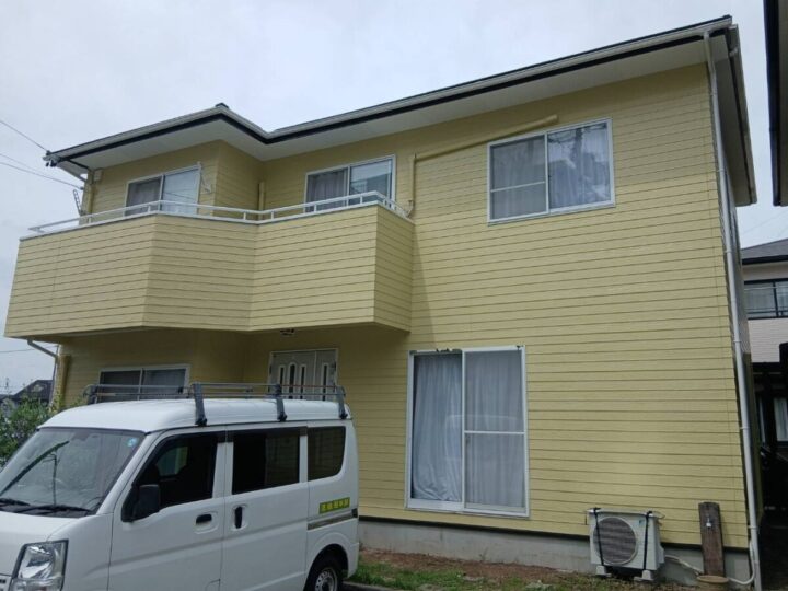 パッと街並みが明るく！元気をくれるイエローの外壁🍋　｜愛知県刈谷市　S様邸｜愛知県安城市、西尾市の塗り替え屋本舗　1185