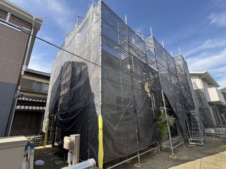足場架設・養生ネット設置