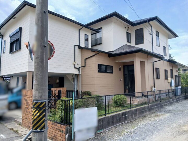 元の単色から温かみのあるツートンカラーへと刷新✨　｜愛知県安城市　N様邸｜愛知県安城市、西尾市の塗り替え屋本舗　1194